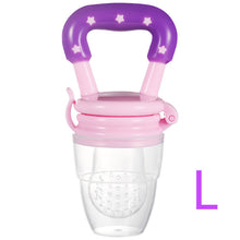 Load image into Gallery viewer, Baby Bottle Feeding Fruit Vegetable Newborn Food Supplement Bite Juice Feeder Kids Nimbler Pacifier For Fruit Portable S M L