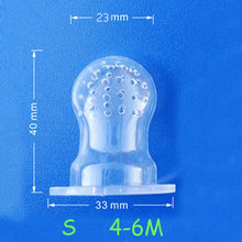 Load image into Gallery viewer, Baby Bottle Feeding Fruit Vegetable Newborn Food Supplement Bite Juice Feeder Kids Nimbler Pacifier For Fruit Portable S M L