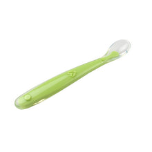 Load image into Gallery viewer, Hot Sale Baby Soft Silicone Spoon Candy Color Temperature Sensing Spoon Children Food Baby Feeding Tools