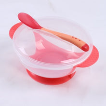 Load image into Gallery viewer, Learning Dishes Service Plate/Tray Suction Cup Baby Dinnerware Set Temperature Sensing Feeding Spoon Child Tableware Food Bowl