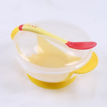 Load image into Gallery viewer, Learning Dishes Service Plate/Tray Suction Cup Baby Dinnerware Set Temperature Sensing Feeding Spoon Child Tableware Food Bowl