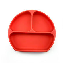 Load image into Gallery viewer, children's dishes baby Silicone Sucker Bowl Baby Smile Face Plate Tableware Set Smile Face Baby Tableware Set kids plate