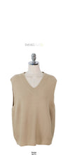 Load image into Gallery viewer, New solid loose sleeveless sweater spring autumn 2019 Women's vest fashionable knitted vest v neck joker knitted vest wool vest
