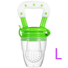 Load image into Gallery viewer, Baby Bottle Feeding Fruit Vegetable Newborn Food Supplement Bite Juice Feeder Kids Nimbler Pacifier For Fruit Portable S M L
