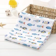 Load image into Gallery viewer, 120cm*110cm Swaddle Blanket Baby Blanket Bamboo Muslin Blanket 120 Baby Blankets Newborn Blanket Swaddle Cotton
