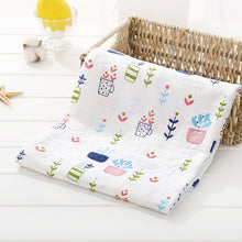 Load image into Gallery viewer, 120cm*110cm Swaddle Blanket Baby Blanket Bamboo Muslin Blanket 120 Baby Blankets Newborn Blanket Swaddle Cotton
