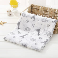 Load image into Gallery viewer, 120cm*110cm Swaddle Blanket Baby Blanket Bamboo Muslin Blanket 120 Baby Blankets Newborn Blanket Swaddle Cotton
