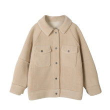 Load image into Gallery viewer, 2020 early spring anti sheepskin coat female new loose plush coat shirt jacket
