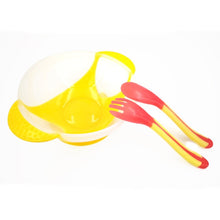 Load image into Gallery viewer, Learning Dishes Service Plate/Tray Suction Cup Baby Dinnerware Set Temperature Sensing Feeding Spoon Child Tableware Food Bowl

