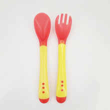 Load image into Gallery viewer, Learning Dishes Service Plate/Tray Suction Cup Baby Dinnerware Set Temperature Sensing Feeding Spoon Child Tableware Food Bowl
