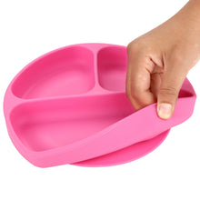 Load image into Gallery viewer, children's dishes baby Silicone Sucker Bowl Baby Smile Face Plate Tableware Set Smile Face Baby Tableware Set kids plate

