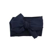 Load image into Gallery viewer, New Baby Girls Headband Toddler Big Bow Hairband Cute Solid Stretch Turban Big Knot Head Wrap Head wear
