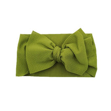 Load image into Gallery viewer, New Baby Girls Headband Toddler Big Bow Hairband Cute Solid Stretch Turban Big Knot Head Wrap Head wear
