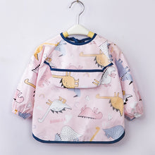 Load image into Gallery viewer, Newest Arrival Kids Toddler Infant Baby Girls Boys Cartoon Bib Waterproof Smock Eating Feeding Painting Smock Art Apron

